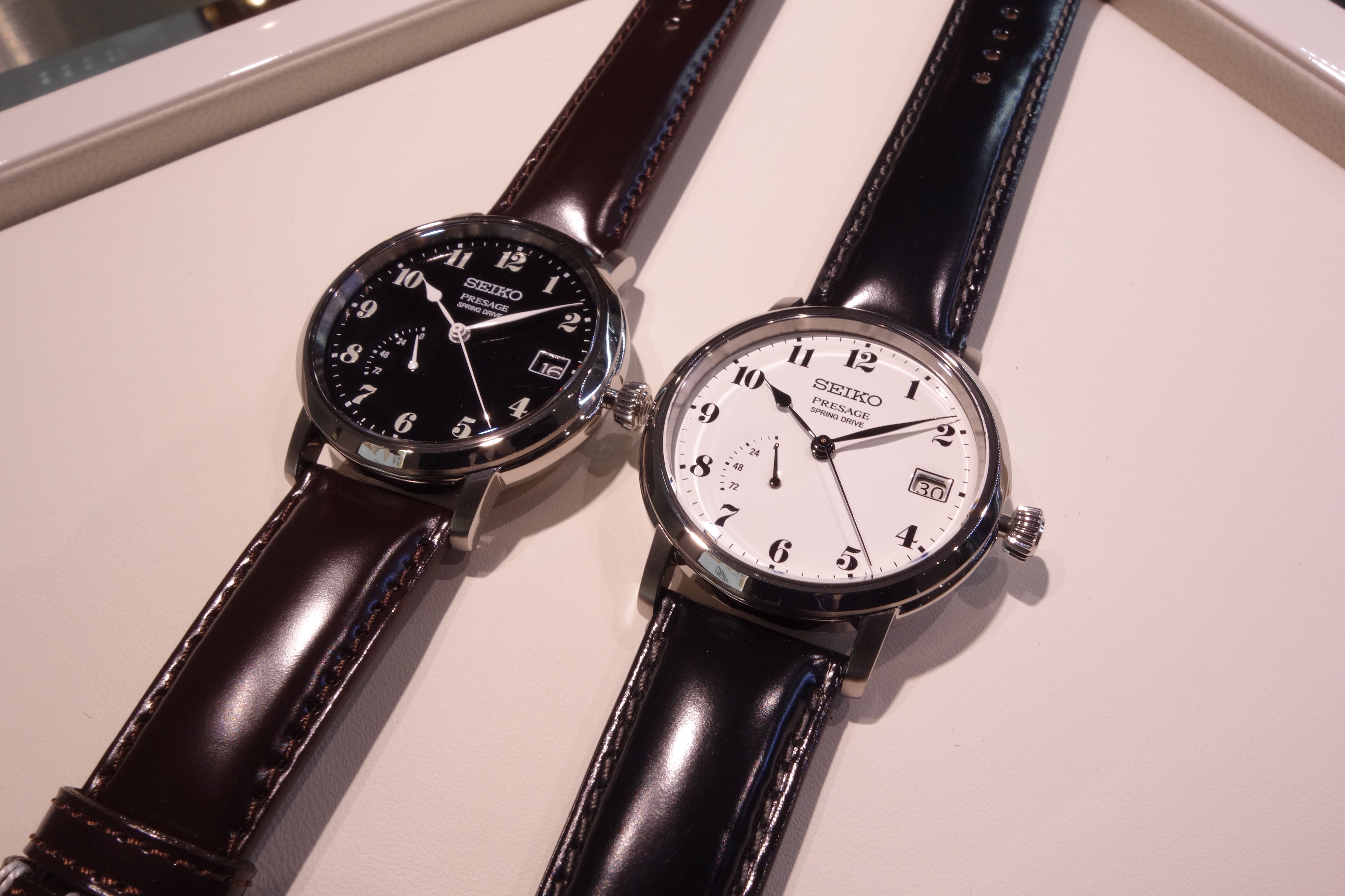 SEIKO PRESAGE 琺瑯ダイヤル スプリングドライブモデル